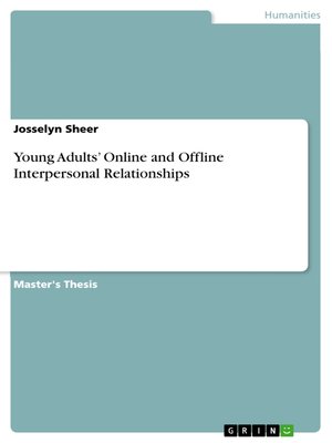 cover image of Young Adults' Online and Offline Interpersonal Relationships